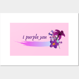 purple love Posters and Art